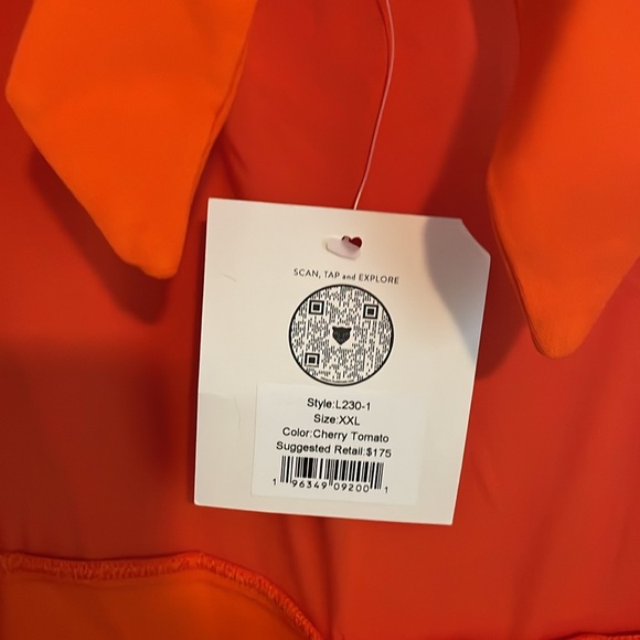 NWT | Lita by Ciara x Revolve Tie Front Jumpsuit in Cherry Tomato XXL - $398 - Picture 6 of 8